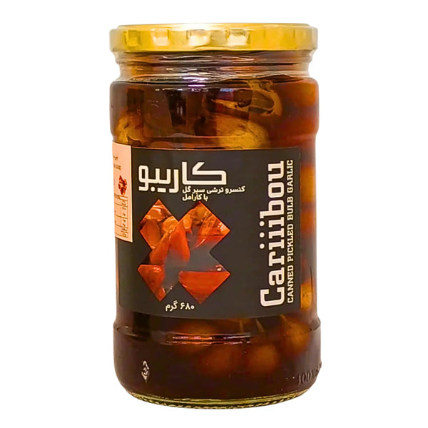 Cariibou Iransk Inlagd Vitlök Röd 680g – Smakrikt tillbehör från Iran