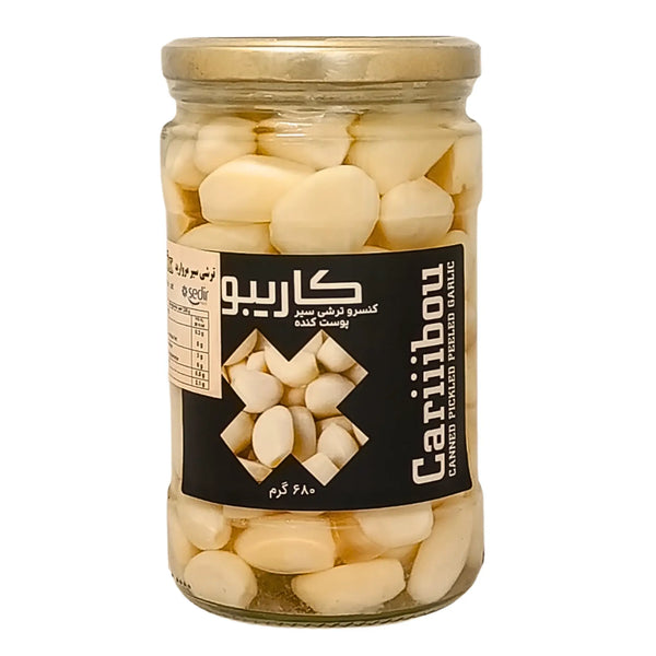 Cariibou Iransk Inlagd Vitlök Vit 720g – Smakrikt tillbehör från Iran