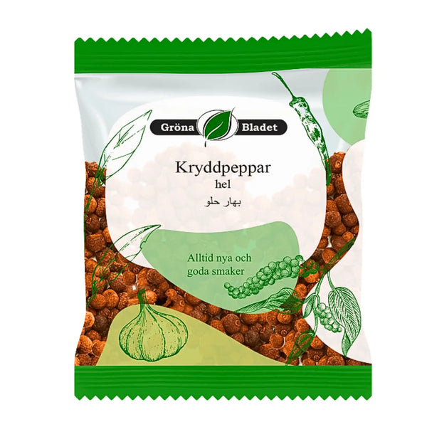 Gröna Bladet Kryddpeppar, Hel 30g - Förhöj smaken på dina rätter!