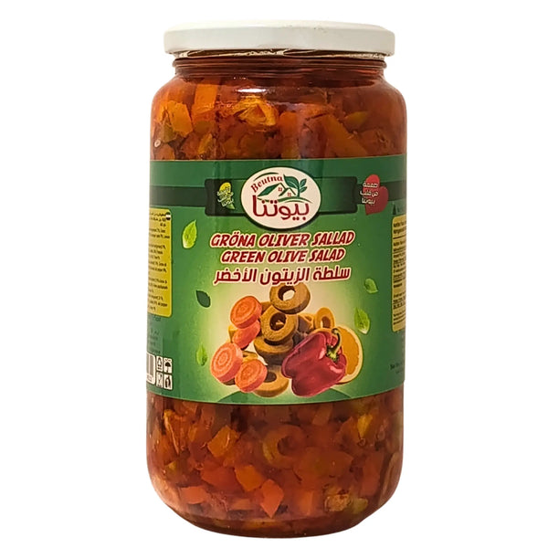 Gröna Oliver Sallad Beutna 850g – Smakrikt från Mellanöstern