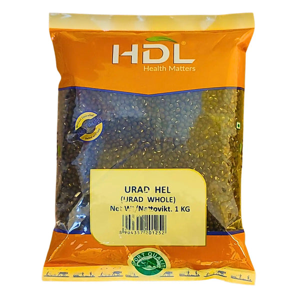 HDL Black Urad Dal (svarta munbönor) 1 kg
