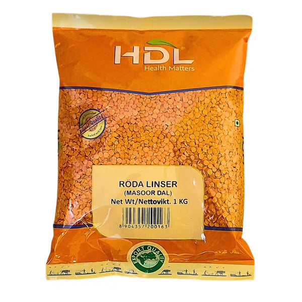HDL Masoor Dal röda linser 1 kg