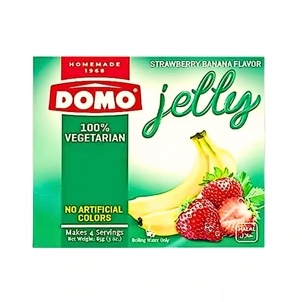 Jelly Domo Banan & Jordgubb Vegeterian 85g