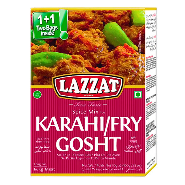 Lazzat Karahi Fry Gosht Masala 100g
