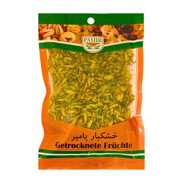 Khelal Peste Pamir 100g – Snittade pistagekärnor från Iran | Lyxig topping för ris & desserter