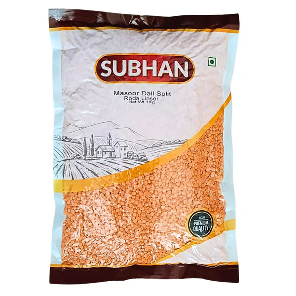 Subhan Masoor dal - splittrade röda linser 1kg (Utgånget datum nyligen med garanti)