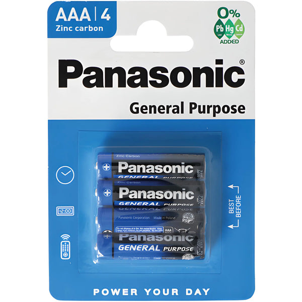 Batteri PANASONIC Micro AAA 4st Pack